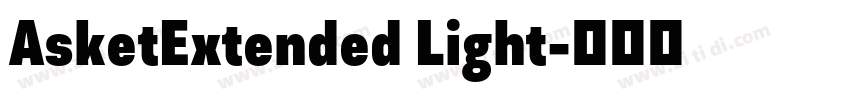AsketExtended Light字体转换